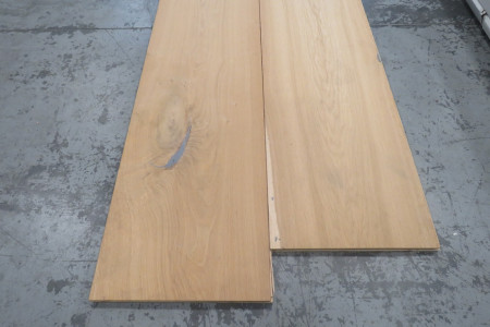 10m² Eikenhouten Duo vloer gestopt en geschuurd 20/6x340mm