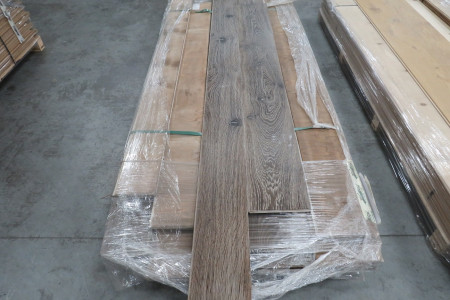 17m² Eikenhouten vloer Cabin Oak Pale Grey 20/6x155/220mm
