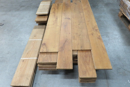 17m² Eikenhouten vloer massief 20x180/250mm