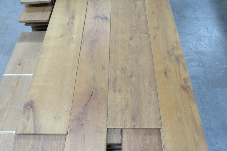 17m² Eikenhouten vloer massief 20x180/250mm
