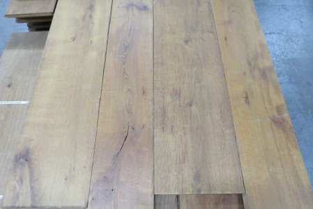 17m² Eikenhouten vloer massief 20x180/250mm
