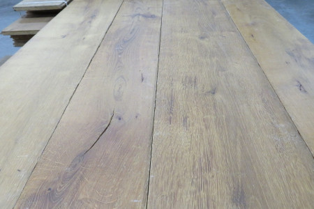 17m² Eikenhouten vloer massief 20x180/250mm