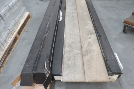 19,3m² Eikenhouten vloer Black to White 15/4x220mm