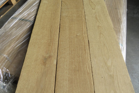 19m² Eikenhouten duo vloer Cognac Camelot verouderd 20/6x160/180mm