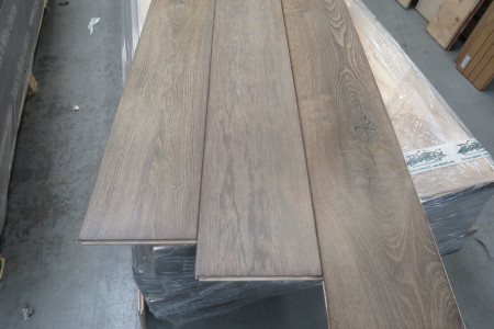 28m² Eikenhouten vloer Pale Grey 15/4x190mm