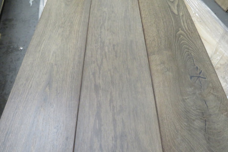 28m² Eikenhouten vloer Pale Grey 15/4x190mm