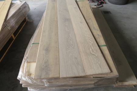 32m² Eikenhouten Duo vloer Pale Grey 15/4x220mm
