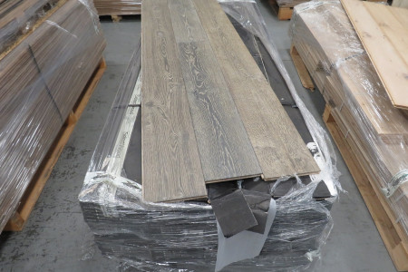 35m² Eikenhouten vloer Black to White Slate Grey 15/4x190mm