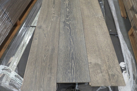 35m² Eikenhouten vloer Black to White Slate Grey 15/4x190mm