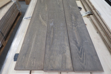 43m² Eikenhouten vloer Cabin Oak Pale Grey 20/6x180mm