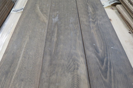43m² Eikenhouten vloer Cabin Oak Pale Grey 20/6x180mm