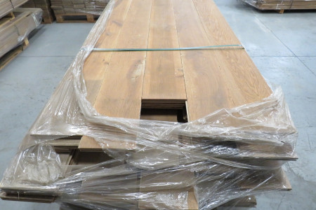55m² Eikenhouten vloer Duo Stone Age 20/6x180mm