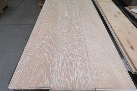 61m² Eikenhouten vloer Bleach White 15/4x190mm