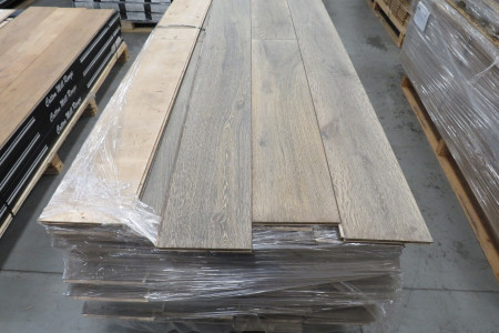 62m² Eikenhouten vloer Black to White 15/4x220mm