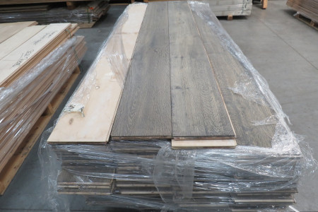 66m² Eikenhouten vloer Slate Grey Black to White 15/4x220mm