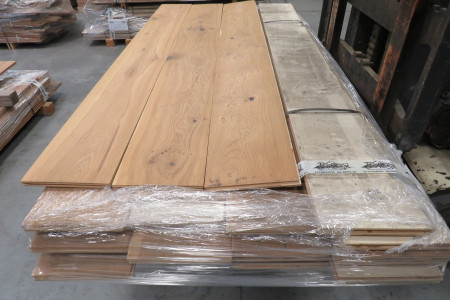 9,5m² Eikenhouten vloer duo plank 220mm breed